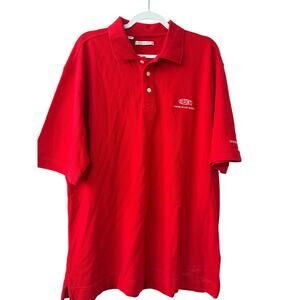 Dupont Sabine River Works Gift Uniform Red Polo Shirt Top Embroidered Size XL